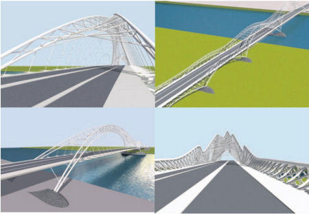 Verschillende aanzichten van het Royal Haskoning ontwerp