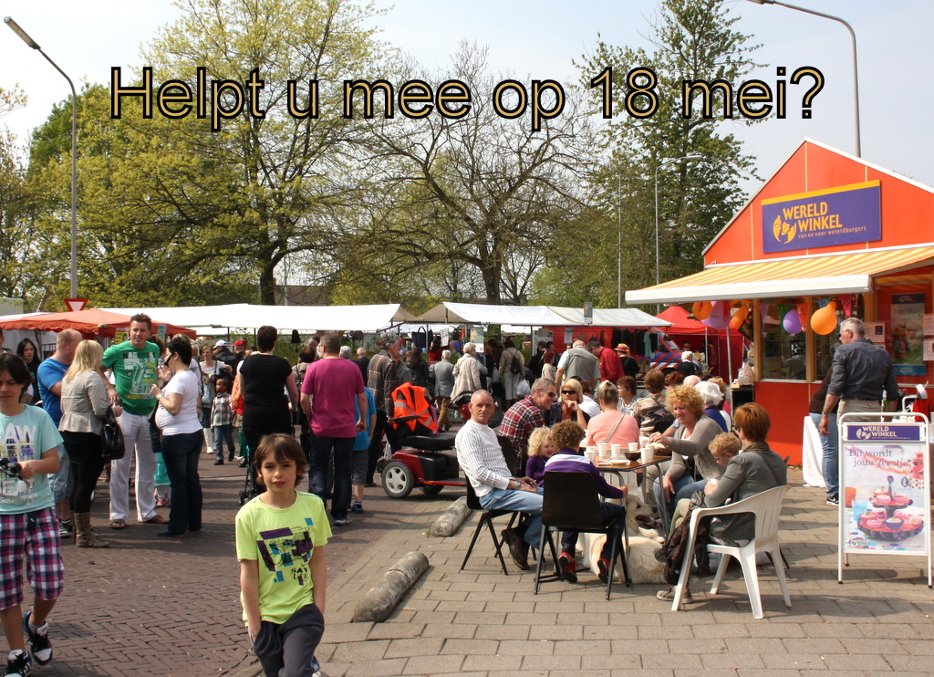 Helpt u mee op 18 mei 2 kl